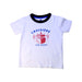 A White Short Sleeve T Shirts from Petit Bateau in size 4T for boy. (Front View)
