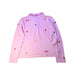 A Pink Long Sleeve Polos from Polo Ralph Lauren in size 12Y for girl. (Back View)