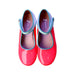 A Pink Flats from Jacadi in size 7Y for girl. (Back View)