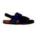 A Blue Sandals from Jacadi in size 4T for neutral. (Front View)