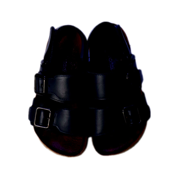 A Blue Sandals from Jacadi in size 4T for neutral. (Back View)