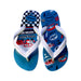 A Blue Flip Flops from Havaianas in size 6T for boy. (Back View)