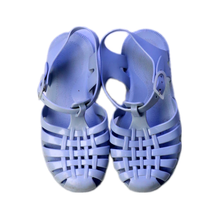 A Blue Sandals from Méduse in size 6T for girl. (Back View)