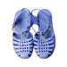 A Blue Sandals from Méduse in size 6T for girl. (Back View)