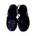 A Navy Sandals from Méduse in size 5T for girl. (Back View)