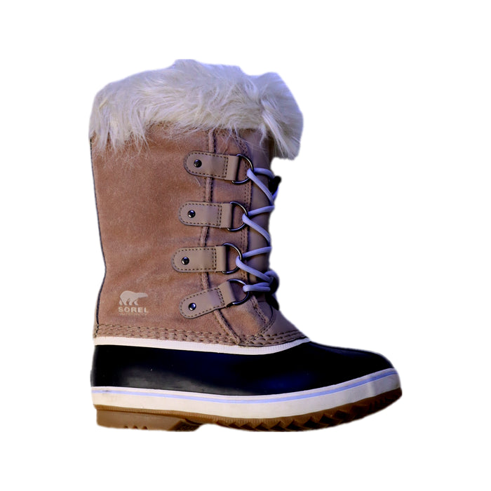 A Beige Winter Boots from Sorel in size 10Y for neutral. (Front View)