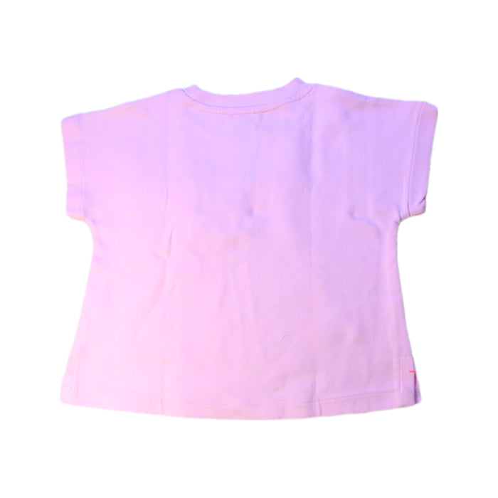 A Pink Short Sleeve T Shirts from Jacadi in size 6T for girl. (Back View)