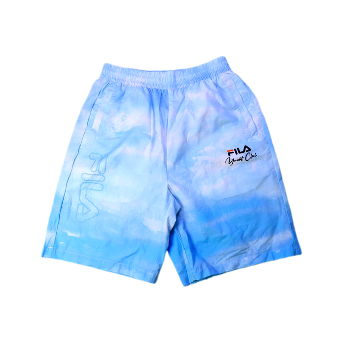 A Blue Shorts from Fila in size 12Y for boy. (Front View)