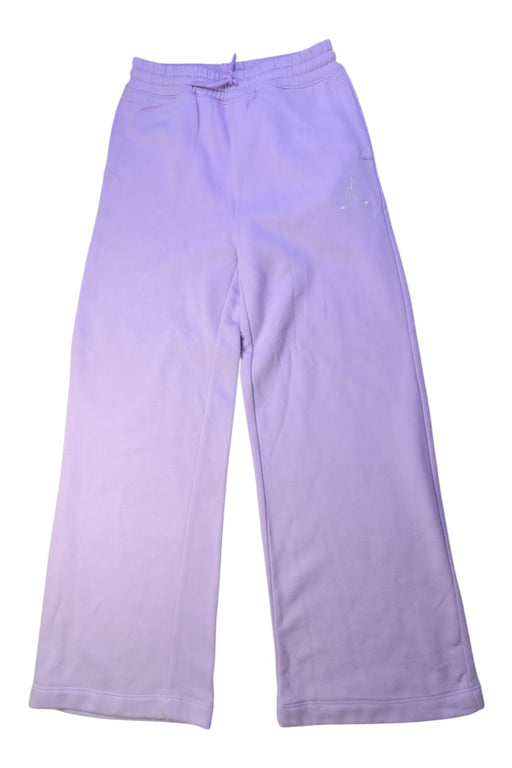 A Purple Sweatpants from Air Jordan in size 12Y for neutral. (Front View)
