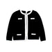 A Black Cardigans from Janie & Jack in size 8Y for girl. (Front View)