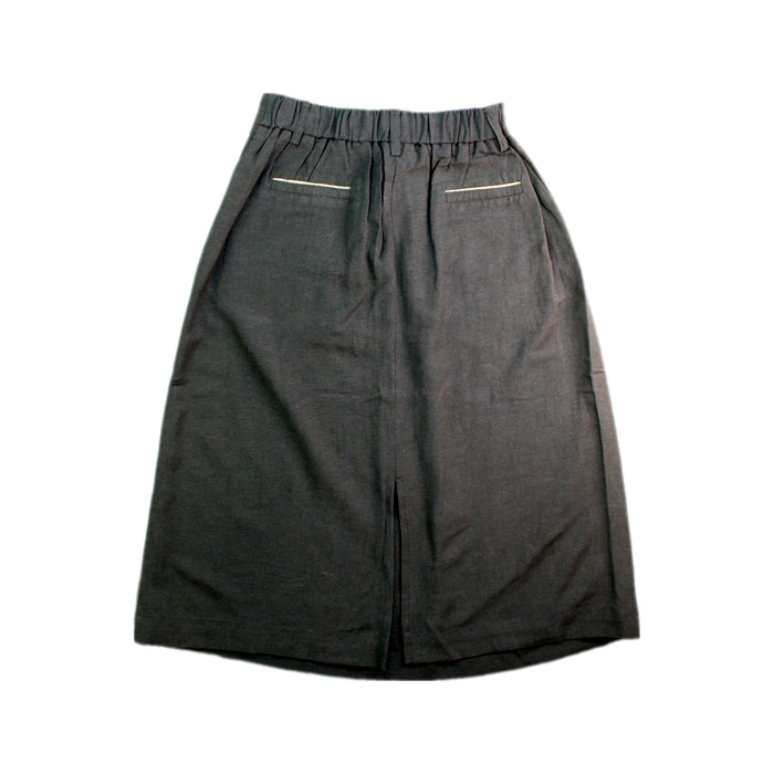 A Black Long Skirts from Excuse My French in size 6T for girl. (Back View)