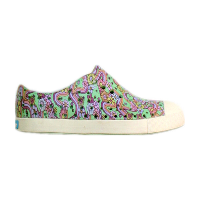 A Multicolour Slip Ons from Native Shoes in size 6T for girl. (Front View)
