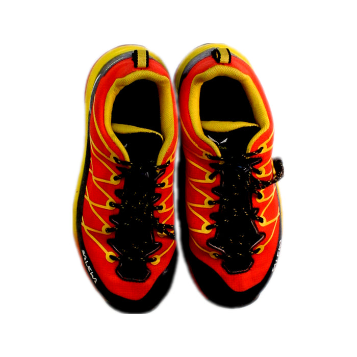 A Red Sneakers from Salewa in size 6T for neutral. (Back View)