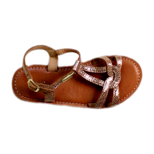 A Brown Sandals from Les Tropéziennes in size 6T for girl. (Front View)