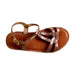 A Brown Sandals from Les Tropéziennes in size 6T for girl. (Front View)