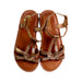A Brown Sandals from Les Tropéziennes in size 6T for girl. (Back View)