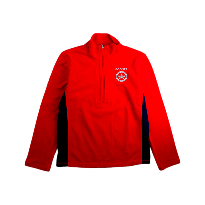 A Red Base Layers from Bogner in size 7Y for boy. (Front View)