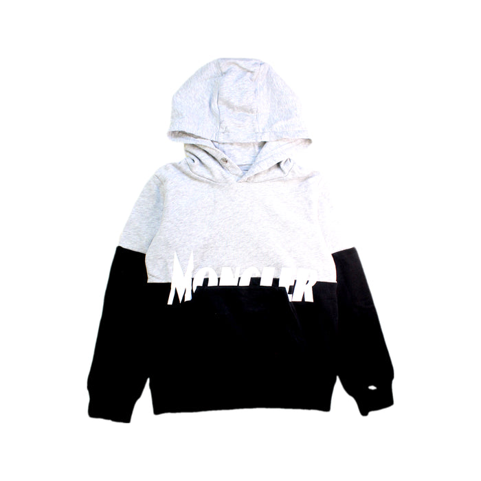 A Grey Hooded Sweatshirts from Moncler in size 10Y for boy. (Front View)