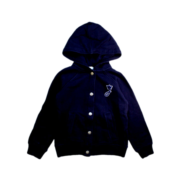 A Navy Buttoned Sweatshirts from Jacadi in size 6T for boy. (Front View)