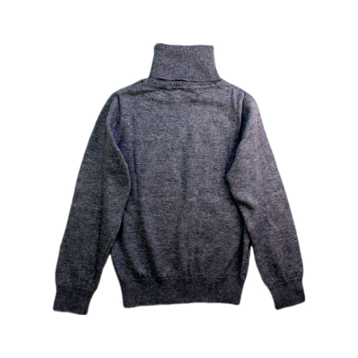 A Grey Knit Sweaters from Jacadi in size 6T for boy. (Back View)