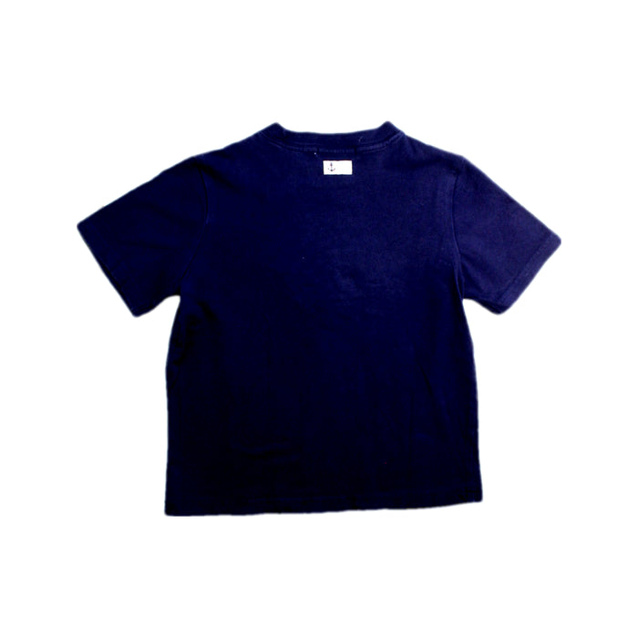 A Navy Short Sleeve T Shirts from Janie & Jack in size 4T for boy. (Back View)