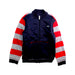 A Navy Zippered Sweatshirts from Aston Martin in size 6T for boy. (Front View)
