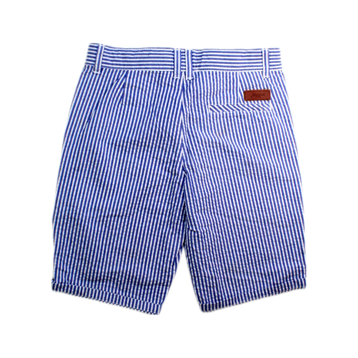 A Blue Shorts from Jacadi in size 6T for boy. (Back View)
