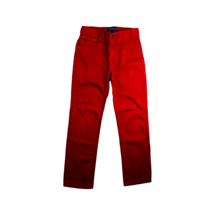 A Red Casual Pants from Polo Ralph Lauren in size 6T for boy. (Front View)