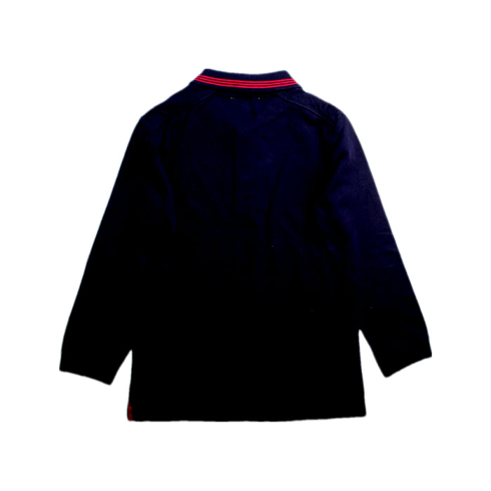 A Navy Long Sleeve Polos from Jacadi in size 6T for boy. (Back View)