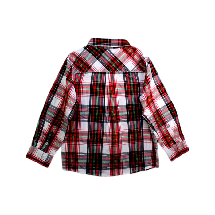 A Red Long Sleeve Shirts from Andy & Evan in size 6T for boy. (Back View)