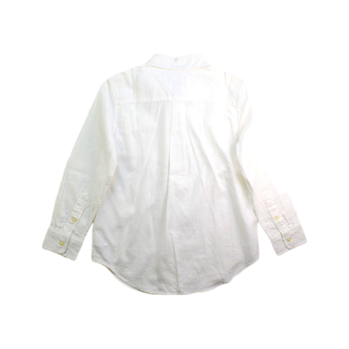 A White Long Sleeve Shirts from Polo Ralph Lauren in size 5T for boy. (Back View)