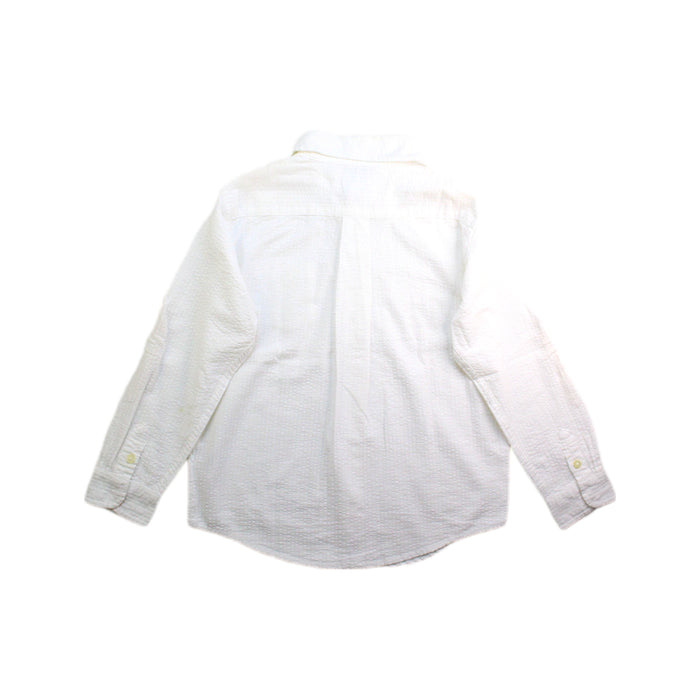 A White Long Sleeve Shirts from Janie & Jack in size 5T for boy. (Back View)