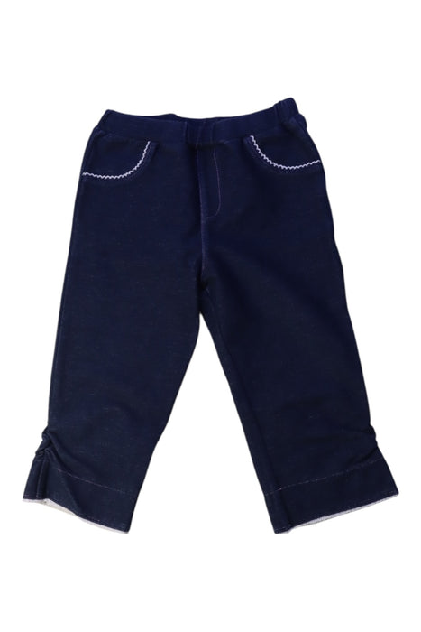 A Blue Sweatpants from Miki House in size 2T for neutral. (Front View)