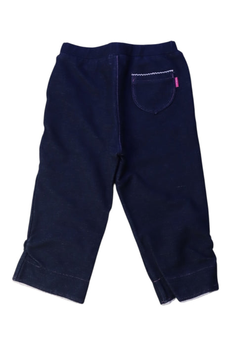 A Blue Sweatpants from Miki House in size 2T for neutral. (Back View)