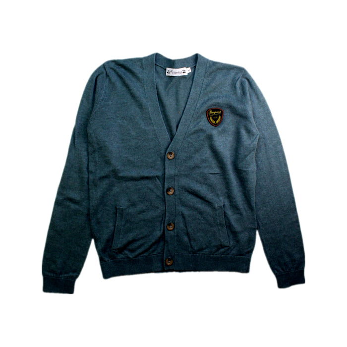 A Blue Cardigans from Bonpoint in size 8Y for boy. (Front View)
