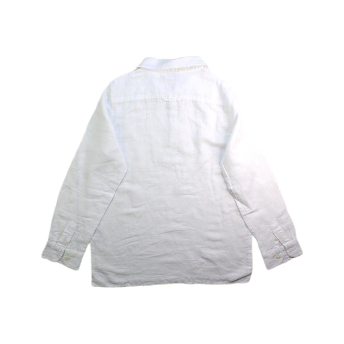 A White Long Sleeve Shirts from Janie & Jack in size 6T for boy. (Back View)