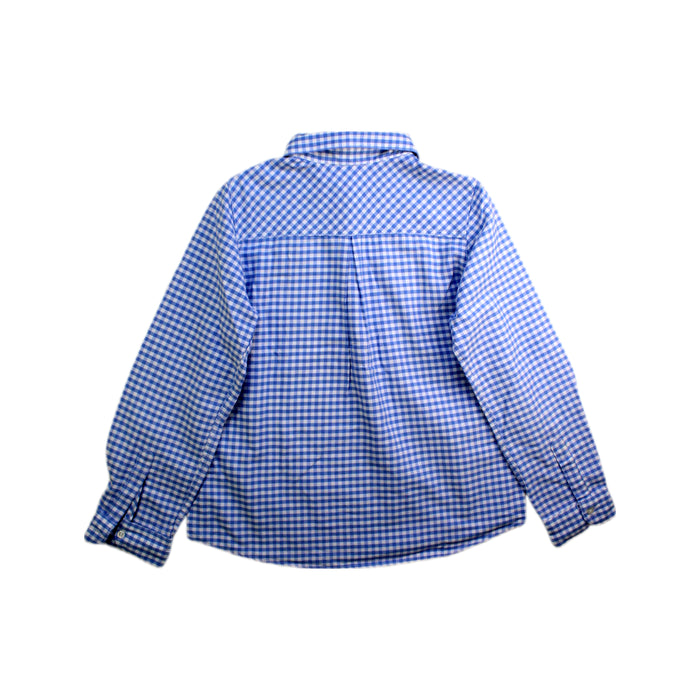 A Blue Long Sleeve Shirts from Nanos in size 8Y for boy. (Back View)