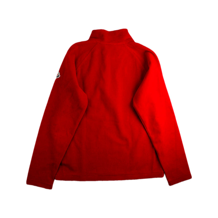 A Red Zippered Sweatshirts from Moncler in size 8Y for boy. (Back View)