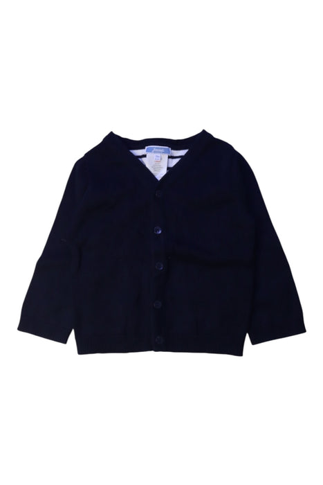 A Navy Cardigans from Jacadi in size 12-18M for neutral. (Front View)