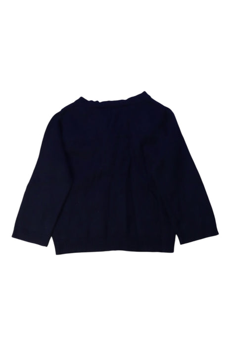 A Navy Cardigans from Jacadi in size 12-18M for neutral. (Back View)