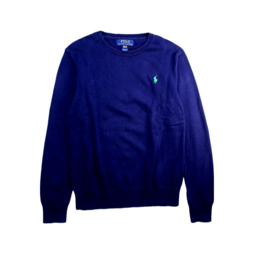 A Navy Crewneck Sweatshirts from Polo Ralph Lauren in size 10Y for boy. (Front View)