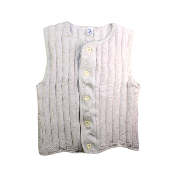 A Ivory Outerwear Vests from Petit Bateau in size 12Y for boy. (Front View)