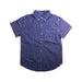 A Blue Short Sleeve Shirts from Crewcuts in size 6T for boy. (Front View)