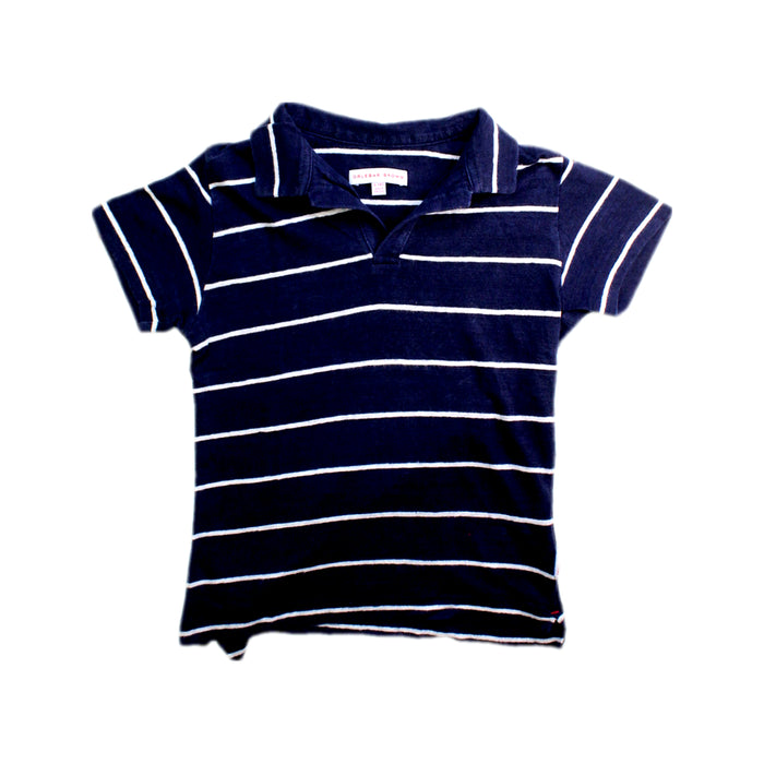 A Navy Short Sleeve Polos from Orlebar Brown in size 6T for boy. (Front View)