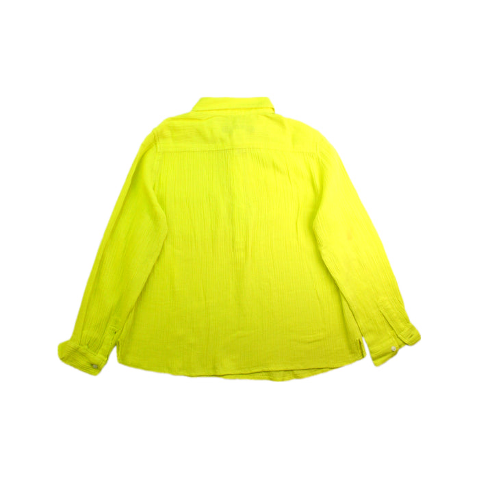 A Yellow Long Sleeve Shirts from Bonpoint in size 6T for boy. (Back View)