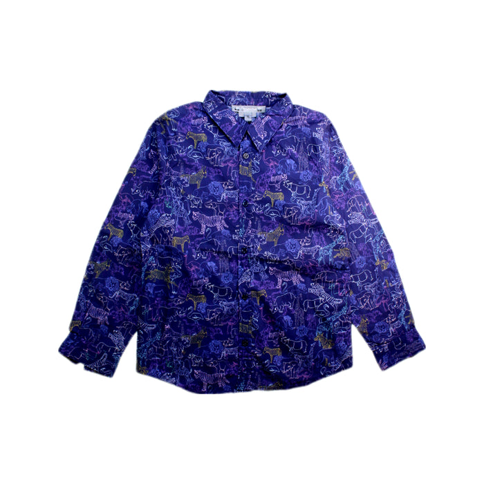 A Purple Long Sleeve Shirts from Bonpoint in size 6T for boy. (Front View)