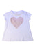 A White Short Sleeve T Shirts from Seed in size 12-18M for girl. (Front View)