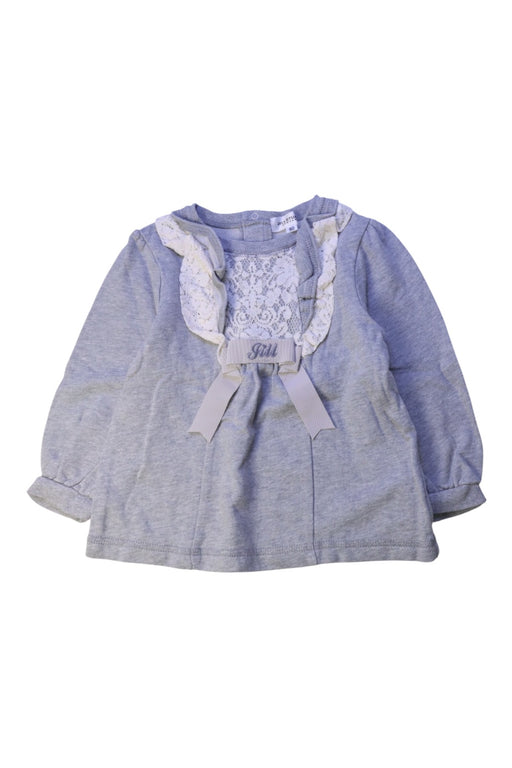 A Grey Long Sleeve Tops from Jill Stuart in size 18-24M for girl. (Front View)