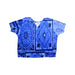 A Blue Short Sleeve Tops from Pleatski in size 8Y for girl. (Front View)
