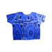 A Blue Short Sleeve Tops from Pleatski in size 8Y for girl. (Back View)